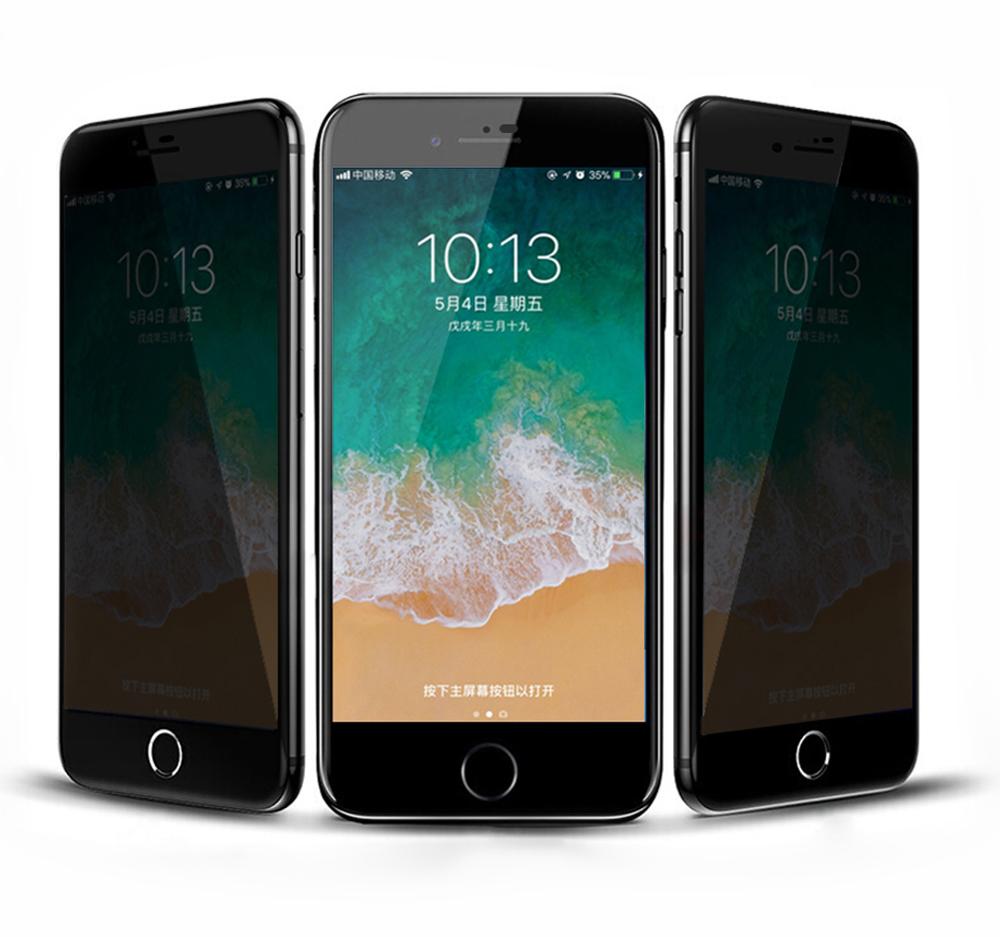 Wholesale Anti-peek Tempered Glass privacy screen protector for iphone 6 6s iphone 7
