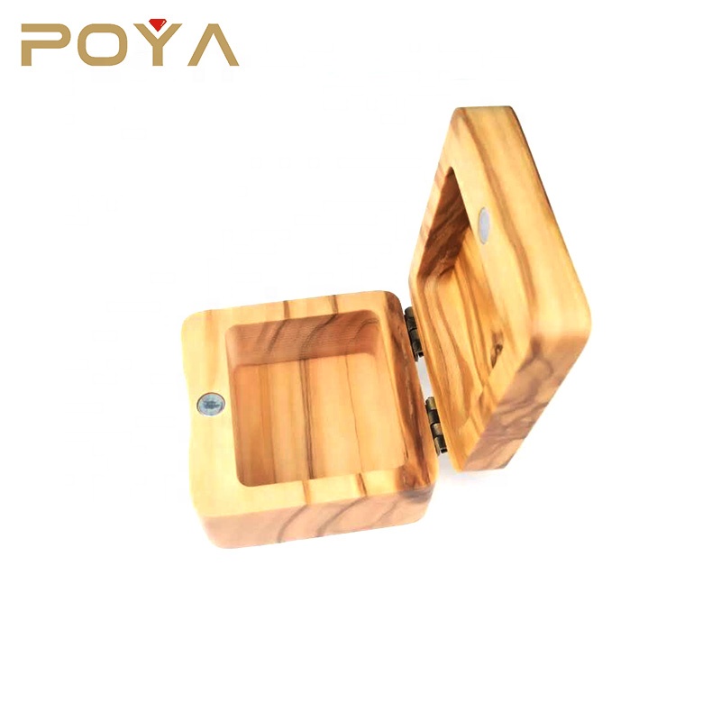 Деревянная коробка для колец высокого качества POYA Jewelry