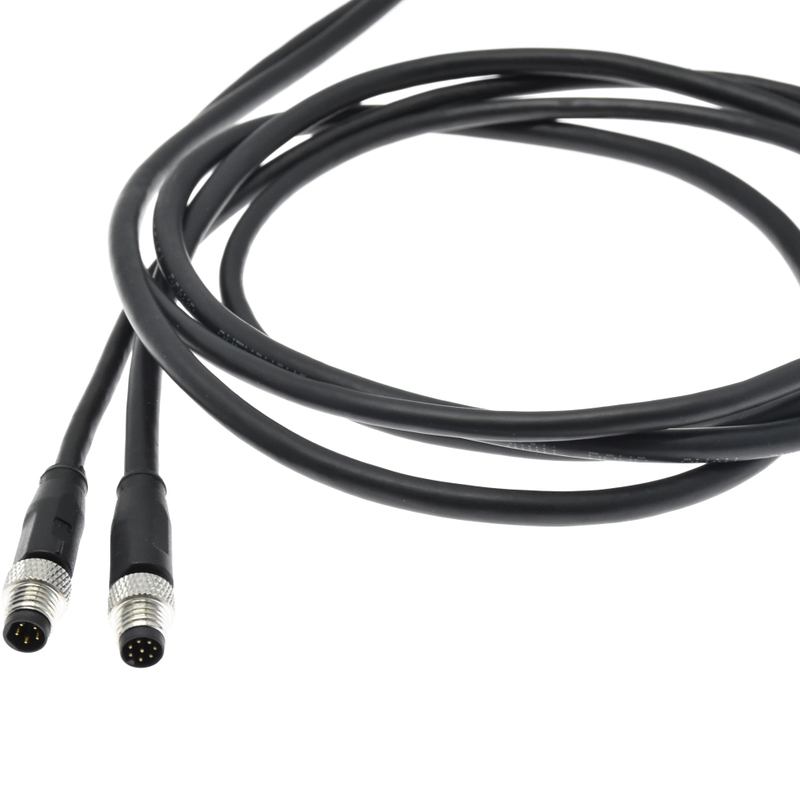ПВХ PUR кабельный жгут мужской 5pin 8pin разъем сенсор M8 кабель