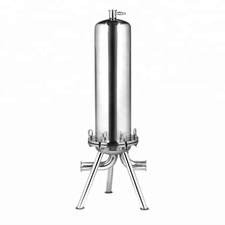 100% food grade sanitary SS316 stainless steel multi cartridge filter housing machine for beer wine water alcohol production