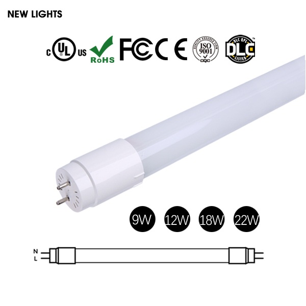 9W 18W 22W Светодиодная лампа-трубка T8 G13 стекло AC85-265V EMC лампы освещения