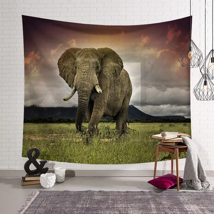 G&D Home Decoration Elephant Wall Hang Art Handmade Wall Tapestry