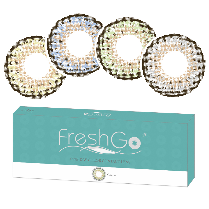Freshgo, оптовая продажа, заводская цена, 50% воды, одноразовые мягкие контактные линзы, цветные контактные линзы для глаз, 3 тона