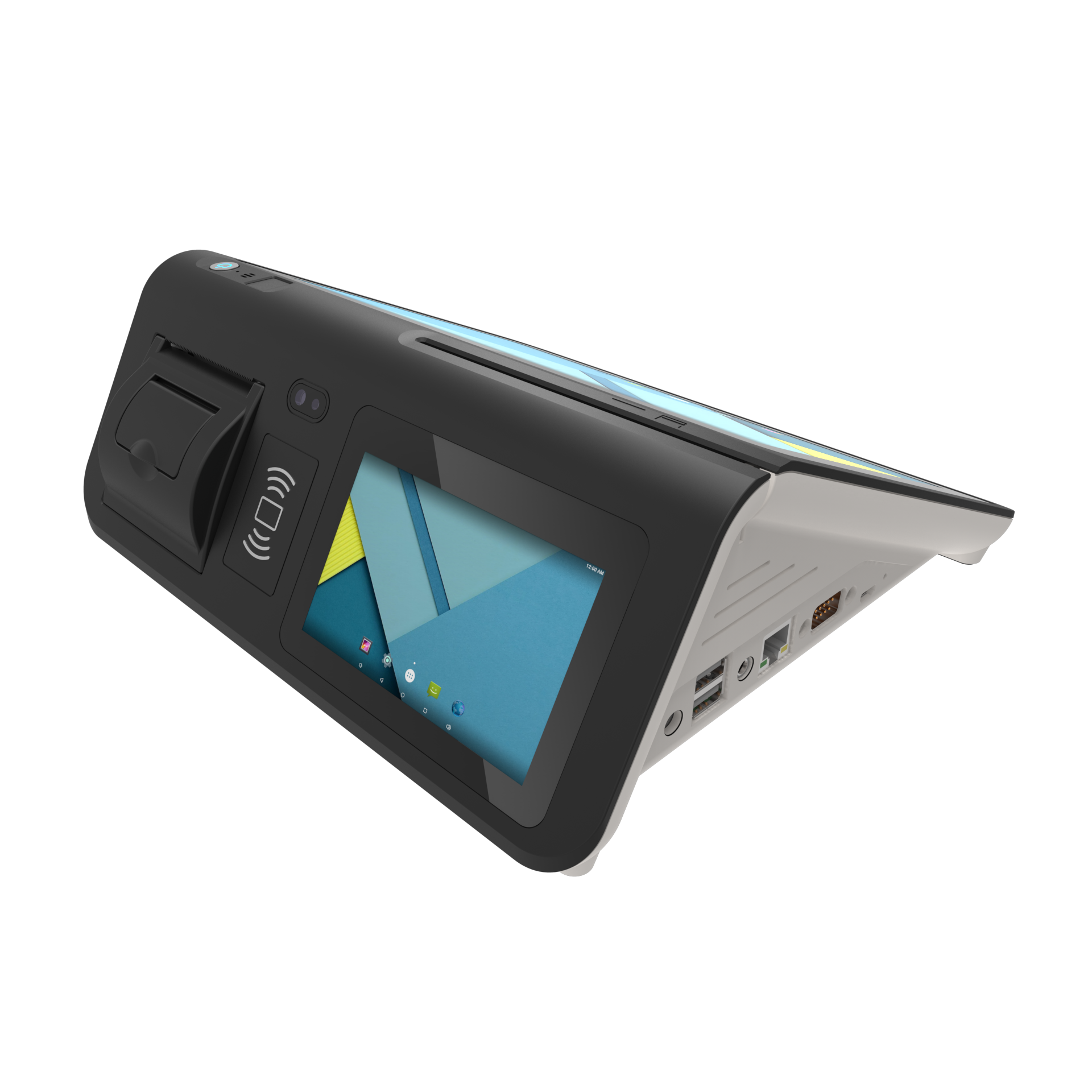 10,1 дюймовый все в одном pos-терминал, двойной экран, android-Планшет pos с 58 принтером panda color