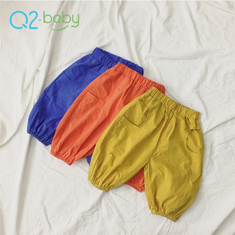 Q2-baby производитель младенческой малышей Летняя одежда Тонкие Детские хлопковые шаровары