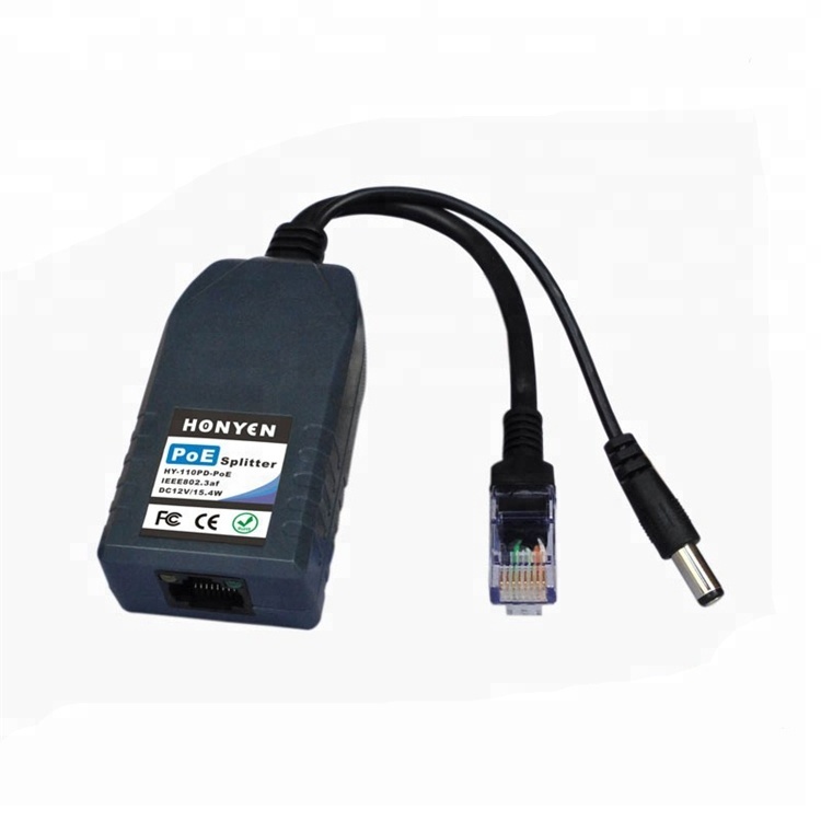 Новое прибытие Стандартный 3AF 100 м Мини Размер один порт POE splitter HY-110PD-PoE