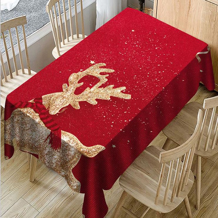 3d Tablecloth Digital Printing Christmas Polyester Waterproof Table Cloth for Wedding Party Table Cover