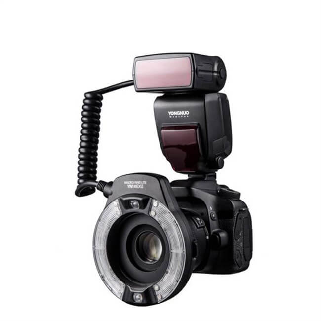 Кольцевая вспышка Yongnuo YN14EXII TTL для макросъемки speedlite light для Canon 5D Mark II 6D