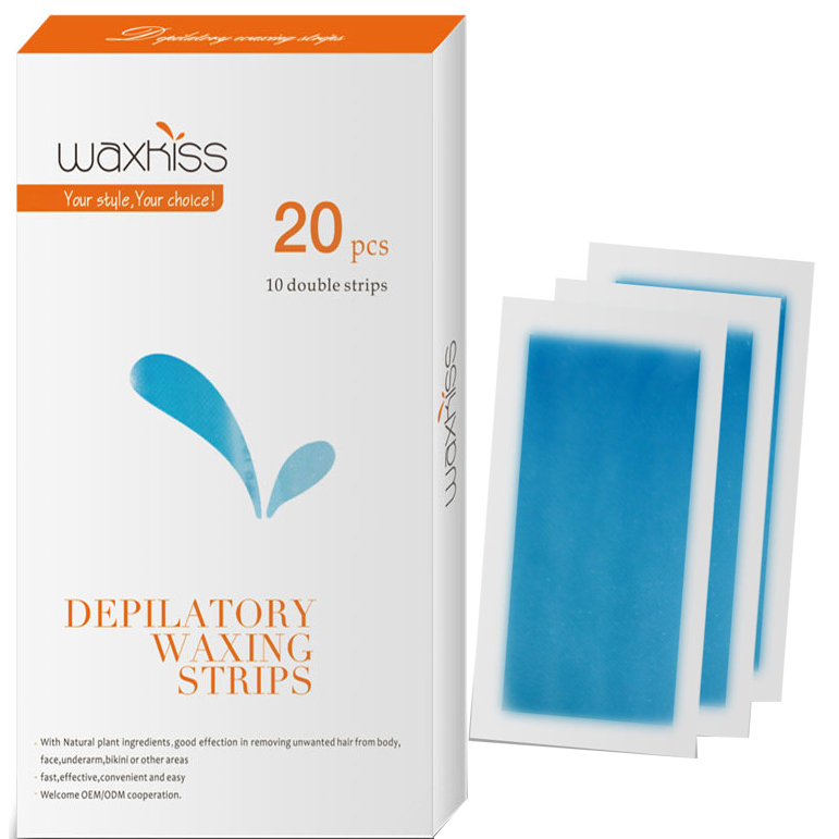 Профессиональный Waxkiss воском полоски холодный воск полосы с FDA для удаления волос дома и путешествия применение