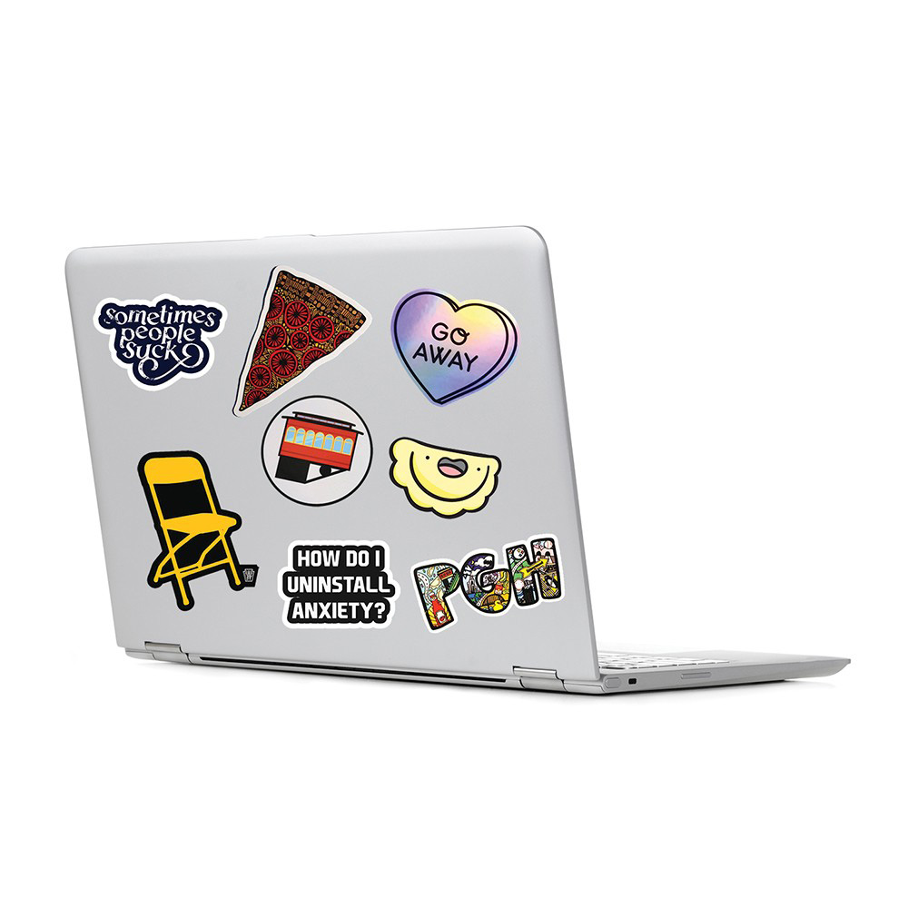 Custom Removable Adhesive Viny Die Cut Decal Stickers For Laptop