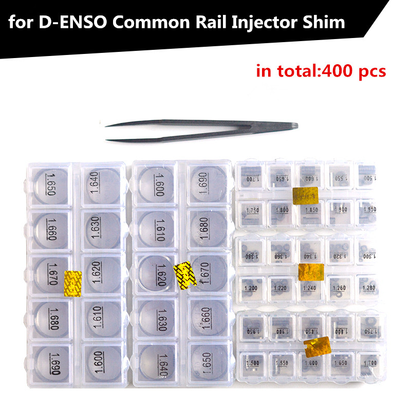 400 шт. Common Rail B21 B23 B24 B27 для D-ensoo инжектор ремонт регулировки шайба Shim высокое качество сталь прокладка наборы