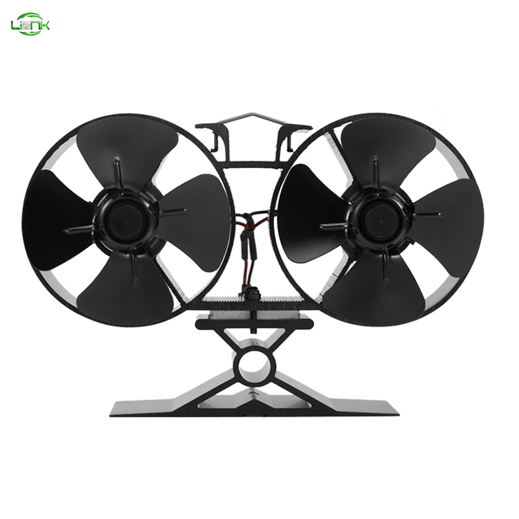 Экологичные двойные лопасти мотора близнецов EcoFan Тепловая печь вентилятор для деревянного камина частей