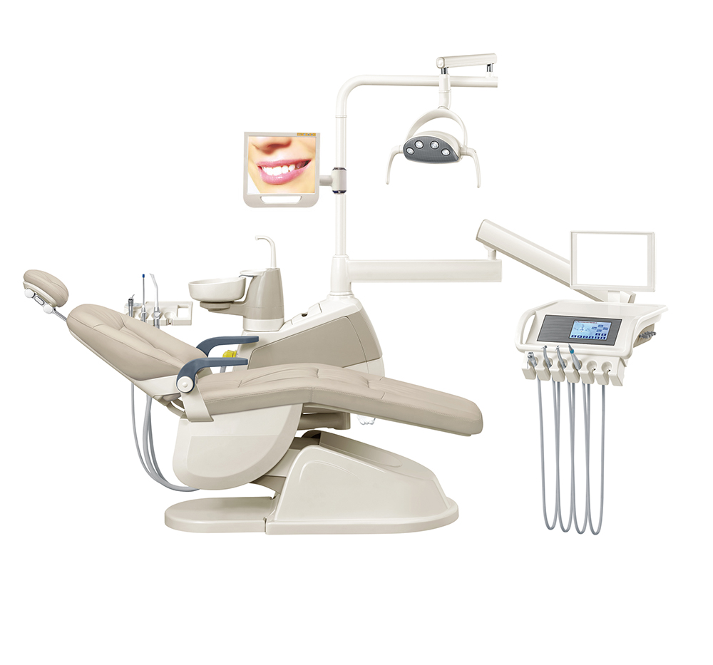 Gladent dental LED sensor light unit chair with CE approved best dental chair company /dental furniture for sale/dentist seat