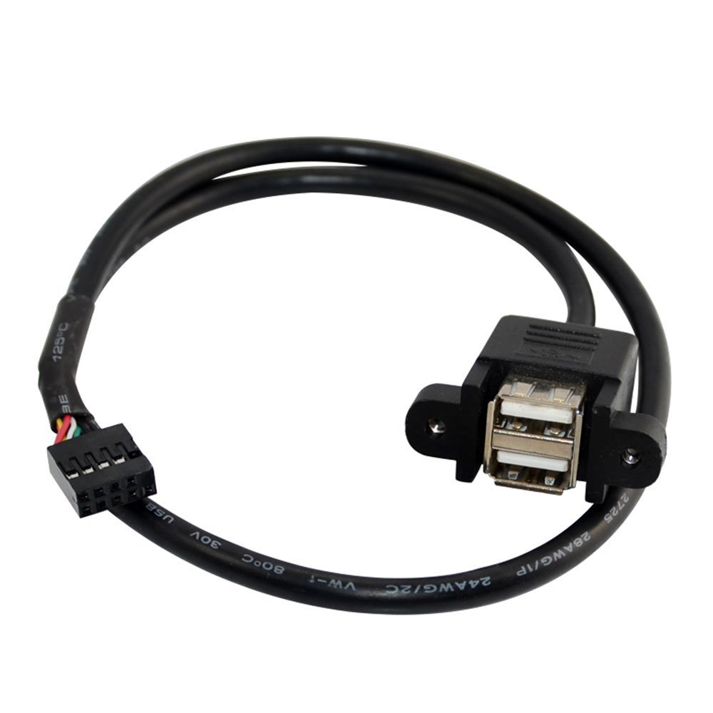 USB 2,0 Женский Панель Крепление объектива к 0,1 мм Шаг 10 пин материнская плата Женская заголовка Кабель-адаптер для камеры