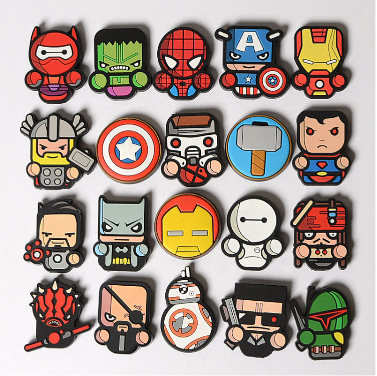 Высококачественный магнит на холодильник из мягкого ПВХ с героями Marvel