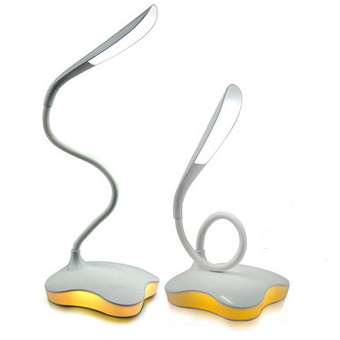 Портативный Морден LED Настольная лампа Гибкая gooseneck Настольная Книга Чтение свет с ночник