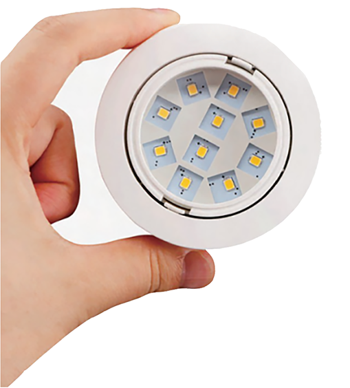 120 V 3 W dimmable мини-шайба света под шкафом света AC puck света