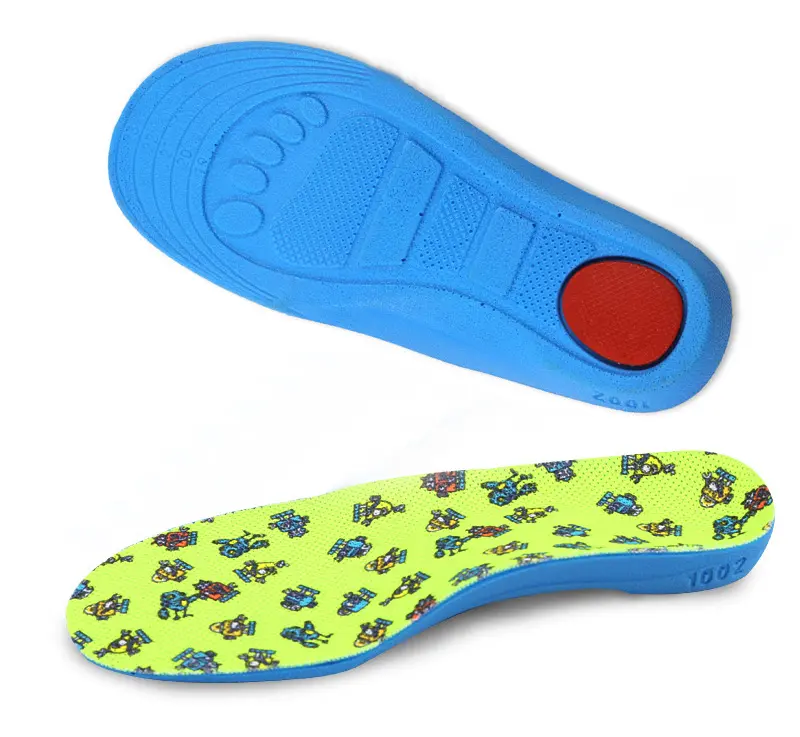 High quality full length children flat feet care arch support kids medical orthotic insoles for shoes