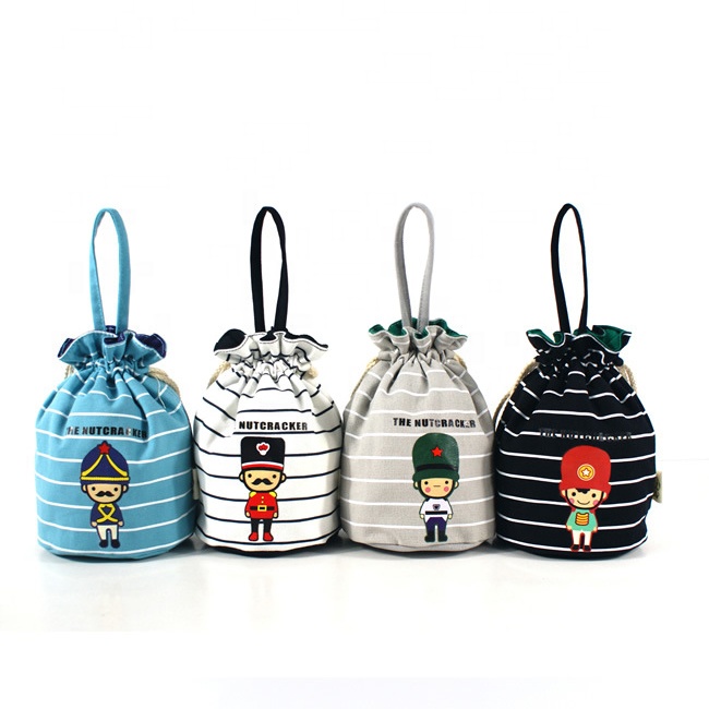 JUNYUAN 2019 небольшой холст Drawstring Макияж сумка подарочные сумки мешочек