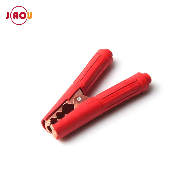 JIAOU 500A 150mm test clamp copper plated alligator clip Battery Clamps for car battery electric test
