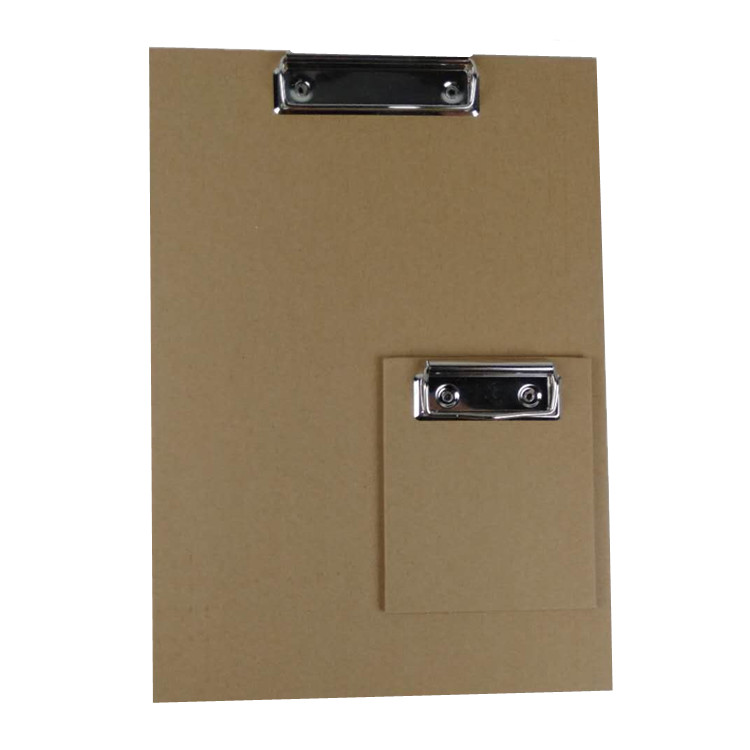 Paper cardboard writing folder board clip a4 size with metal