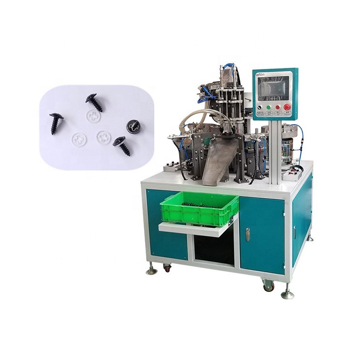 Automatic screw and washer combination assembly machine