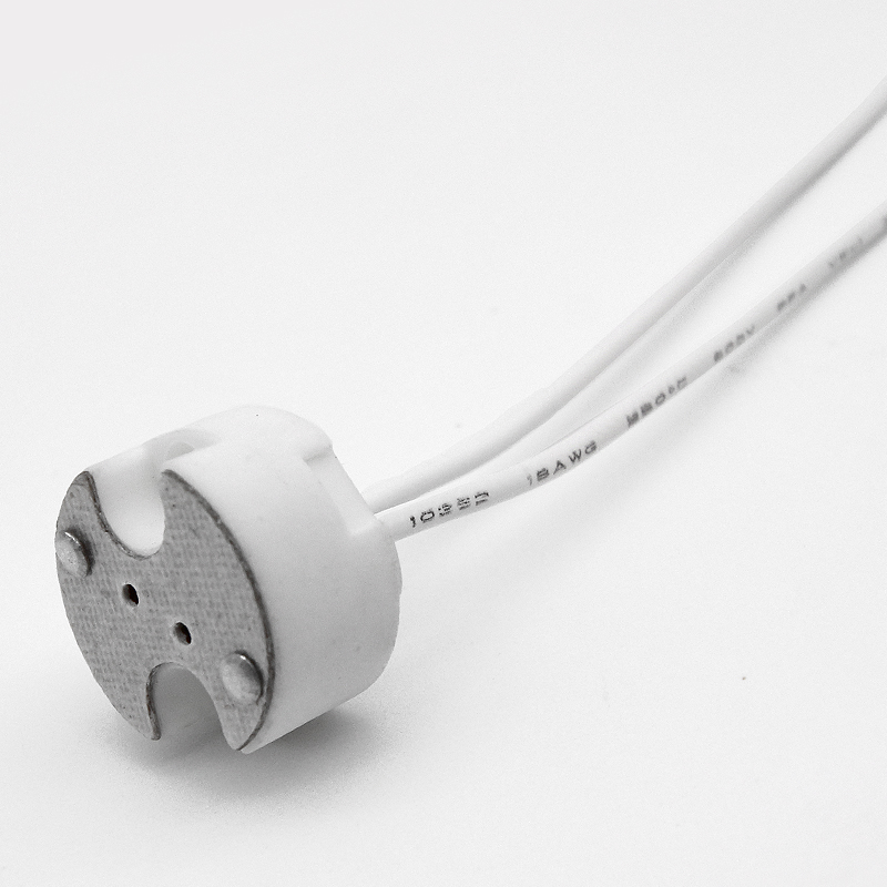 SHENPU Bi Pin Базовая керамический корпус G4 G6.35 GY6.35 GX5.3 MR16 MR11 держатель лампы для галогенная лампа накаливания LED