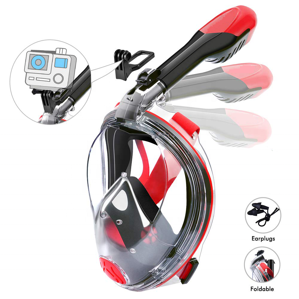 180 Seaview Underwater Breathing Scuba Full Face Snorkel And Diving Mask Set