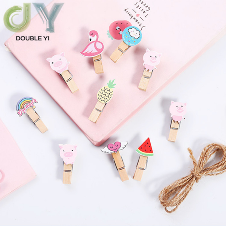 Мини природа деревянные фото зажимы прищепки DIY милые фото стены фото клип