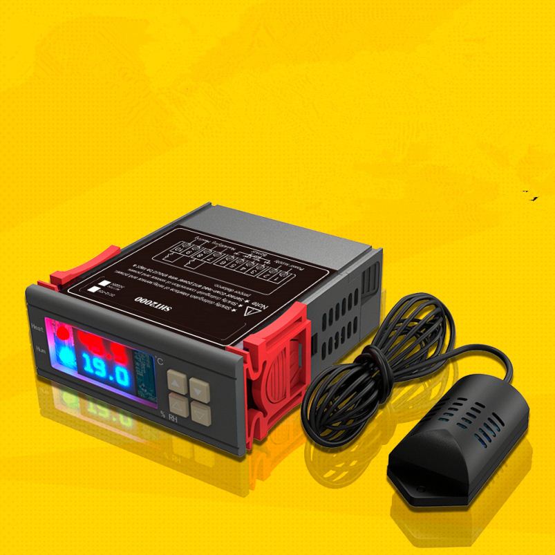 STC-1000 SHT2000 цифровой термостат гигростат влажности Регулятор температуры Терморегулятор и гигрометром декоративные часы для 110V 220V