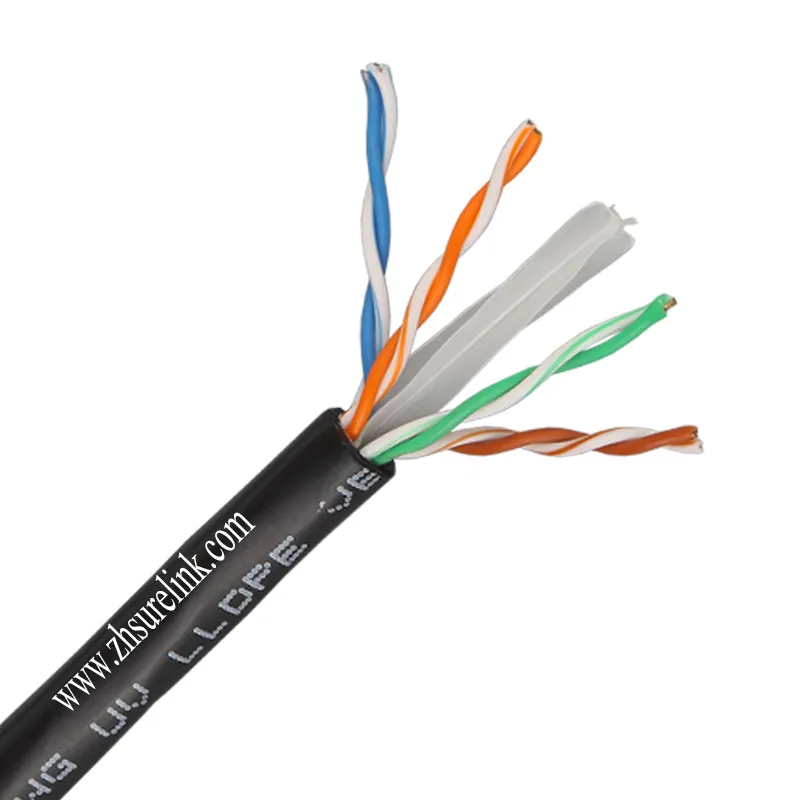 Cat6 Cable Manufacturers Exterior Waterproof 23AWG 4 Pair Pass Test Lan Cable Category6 Utp Cat6 U/ftp Cat6 Network Cable
