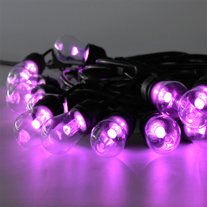 Гирлянда с дистанционным управлением, RGB, наружная светодиодная гирлянда, S14, пластиковые лампы, меняющие цвет
