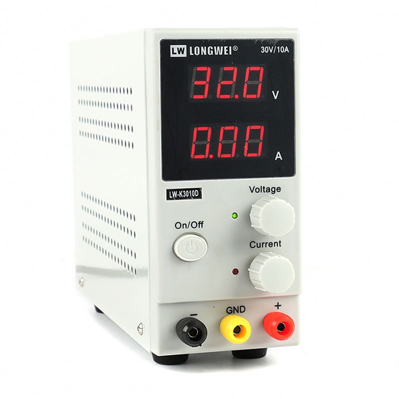 LW 3010D 30 в 10 А мини Регулируемый лабораторный импульсный цифровой источник питания постоянного тока
