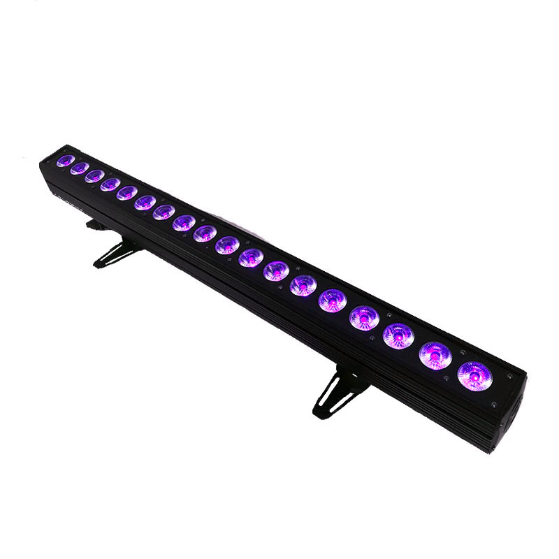 Светодиодная панель DMX RGBWA UV 6-в-1, сценический светодиодный прожектор dmx512 для дома, дискотеки, 18 х18 Вт