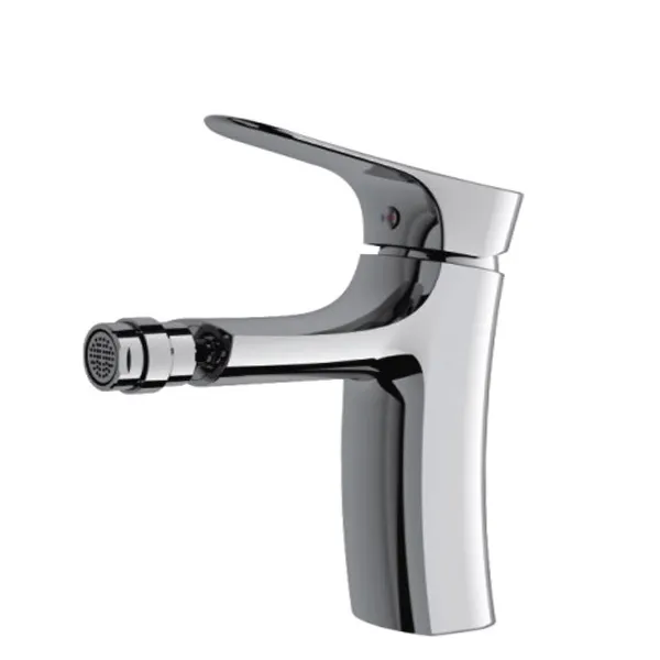 China sanitary ware cheap single lever chrome brass bathroom single hole single handle mixer tap women toilet bidet faucet