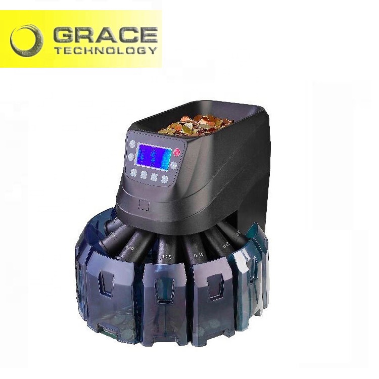 8 denominations coin counter with printercoin printer counter counting machine