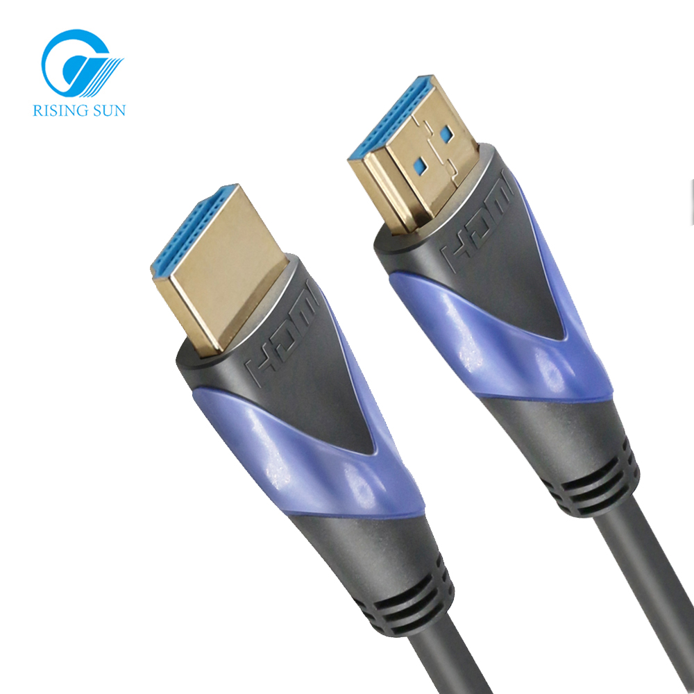 RisingSun 0,5 M Y синий и серый Ultra true 4K высокоскоростной 2,0 HDMI-HDMI кабель с поддержкой Ethernet 18 Гбит/с 1080p 40 @ 60 Гц