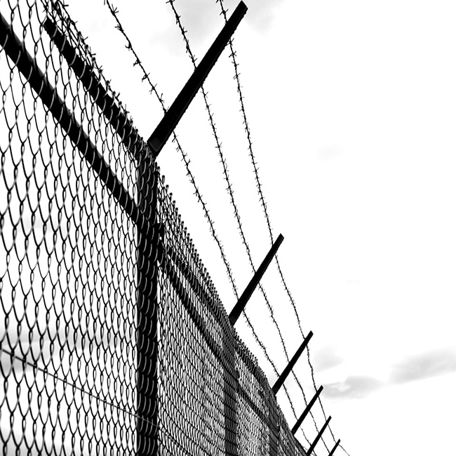 Оцинкованная/ПВХ покрытая Высокая безопасность забор barb wire arm на продаже