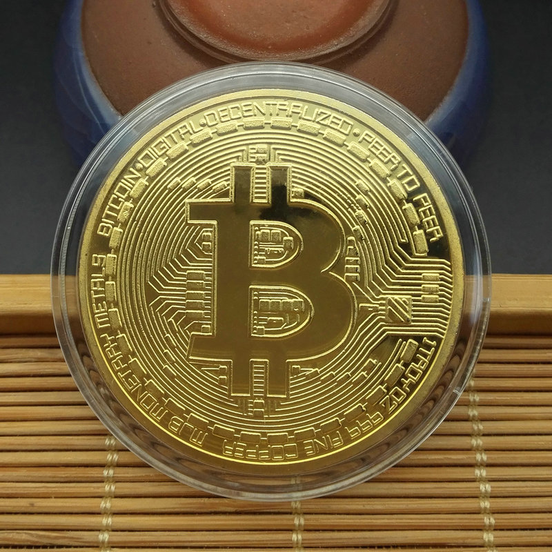 Биткоины 2018 года, включая монеты Прозрачная пластиковая коробка с keepsake