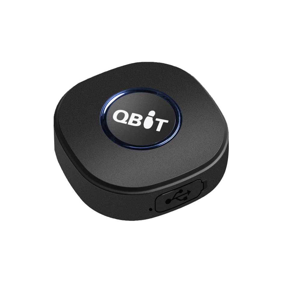Concox, портативный персональный мини-GPS-трекер Qbit для детей и пожилых людей с кнопкой SOS и платформой отслеживания