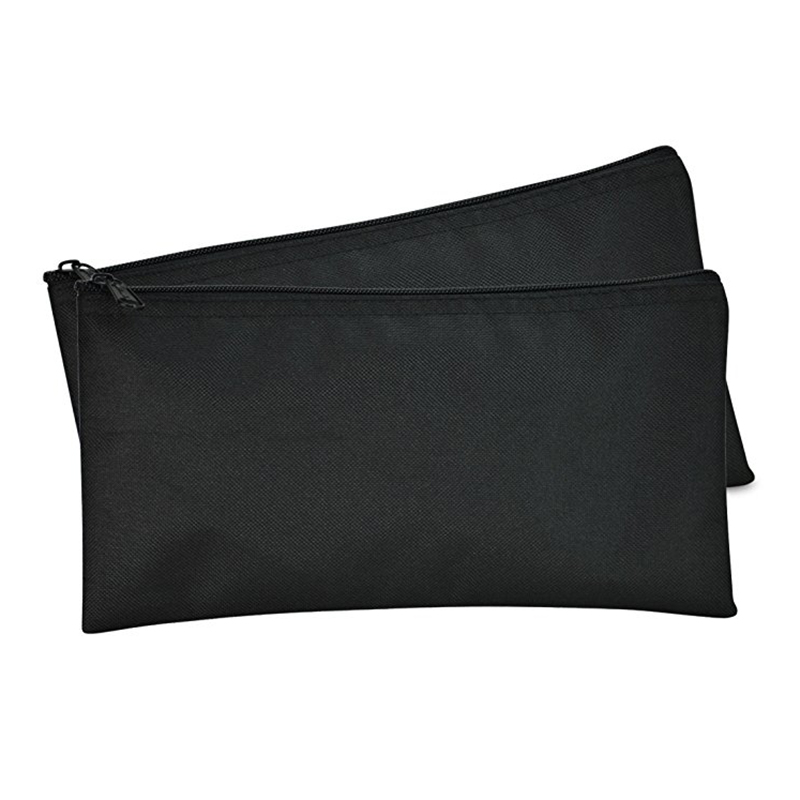 2019 promotional Custom Logo Canvas Bank Deposit Bag Portable Cash Storage Bag