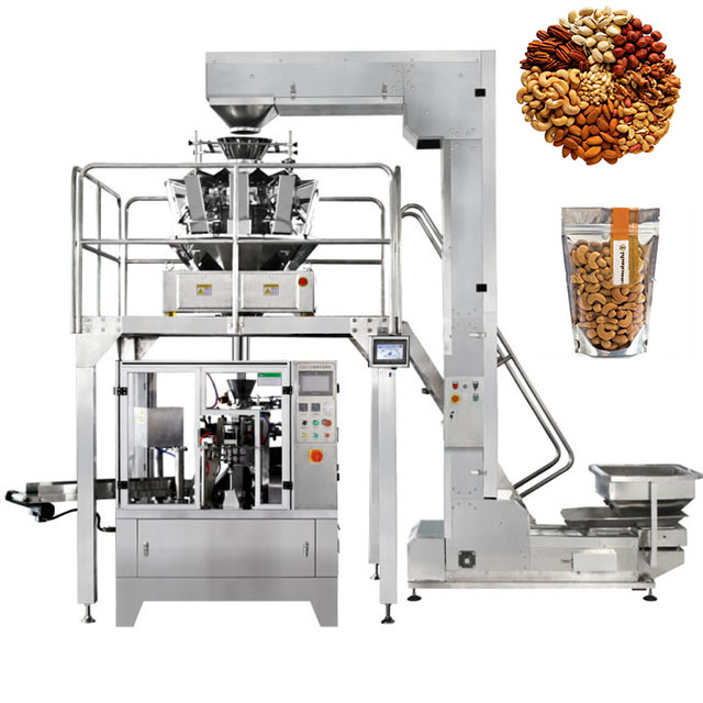 High Quality Automatic Food Coffee Bean Grain Snacks Weighing Packing Machine Doypack Zipper Pouch Filling Machine