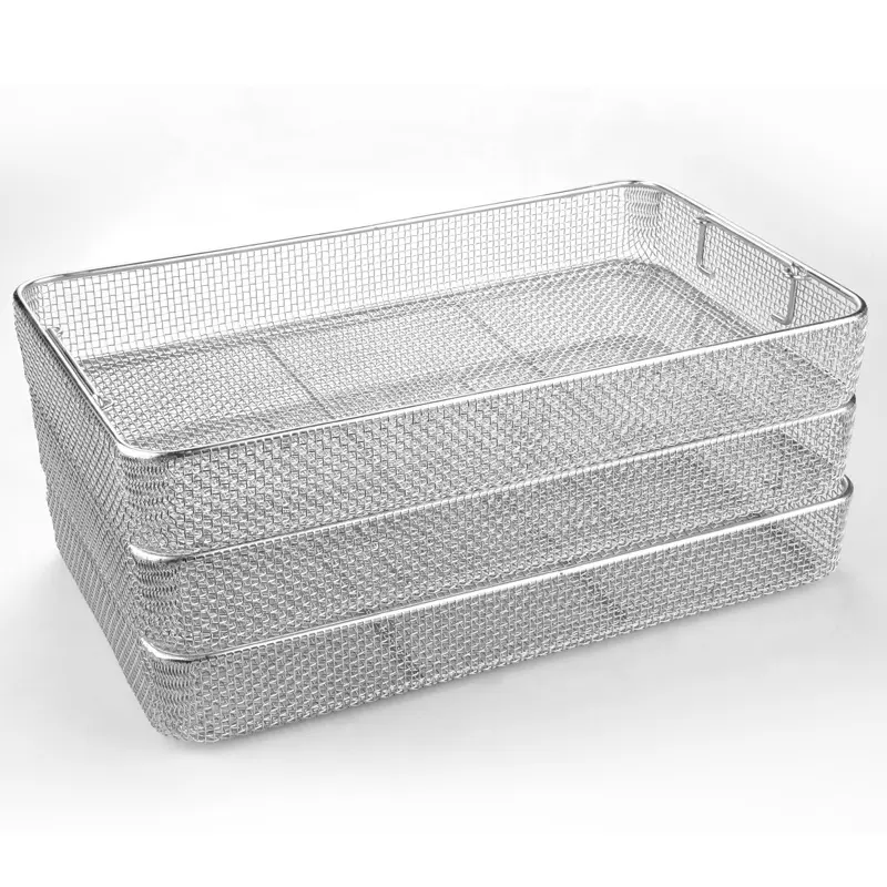 50cm stainless steel storage mesh basket for vegetable