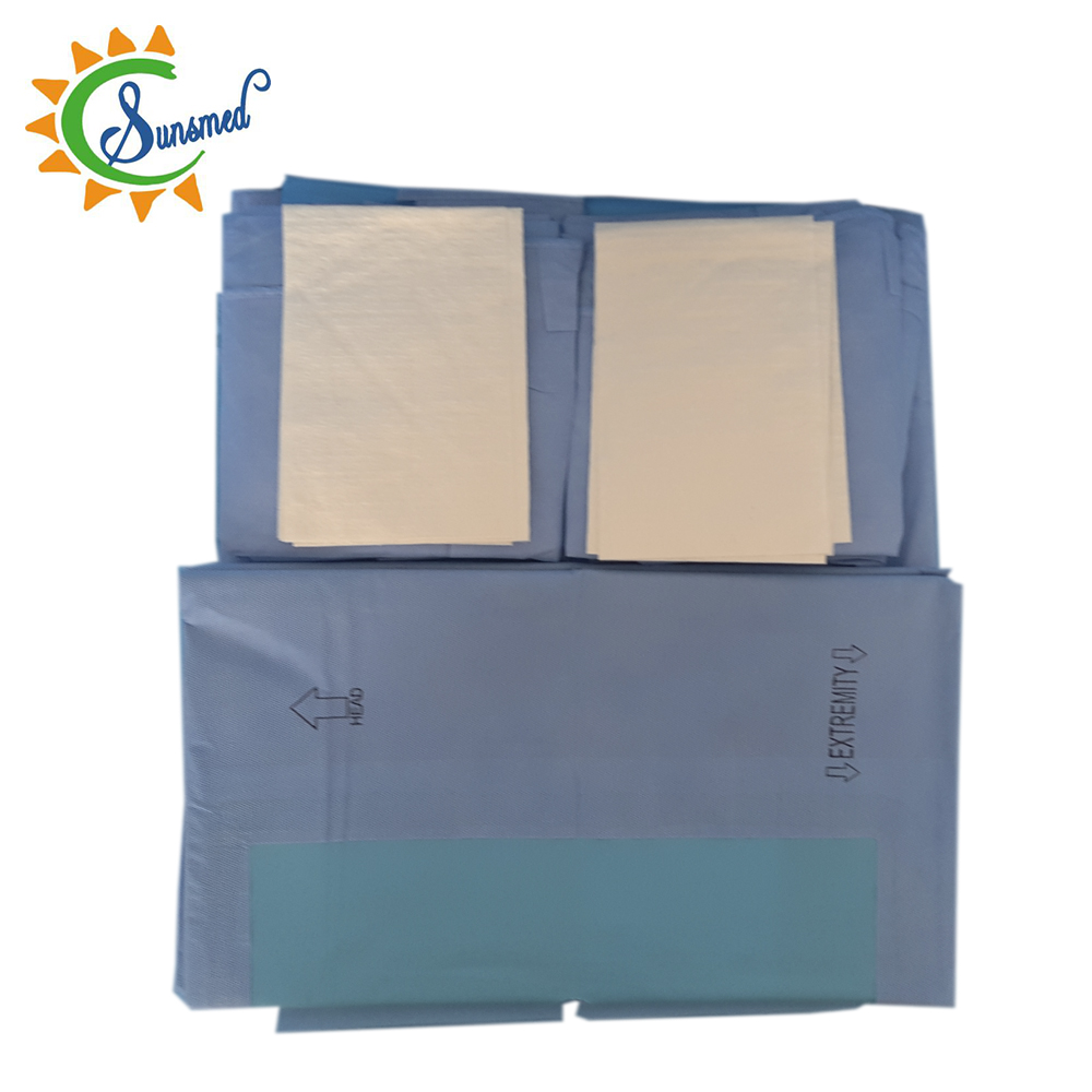 factory supply sterile surgical pack Orthopedic drape pack for organ correction CE ISO