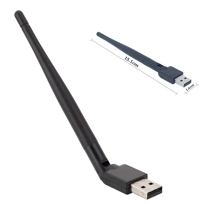 OEM Wireless WiFi Dongle Adapter, 150Mbps, Mini USB, DVB, DVR, MT7601, New Type