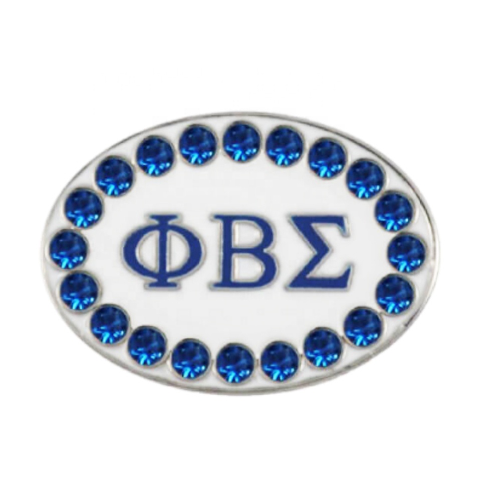 Ювелирные изделия с эмалью и надписью brother phi beta sigma