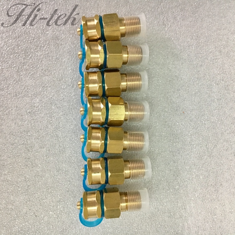 Pressure and temperature brass test plugs