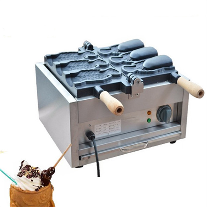 Animal shaped waffle maker /taiyaki ice cream machine/fish shape with open