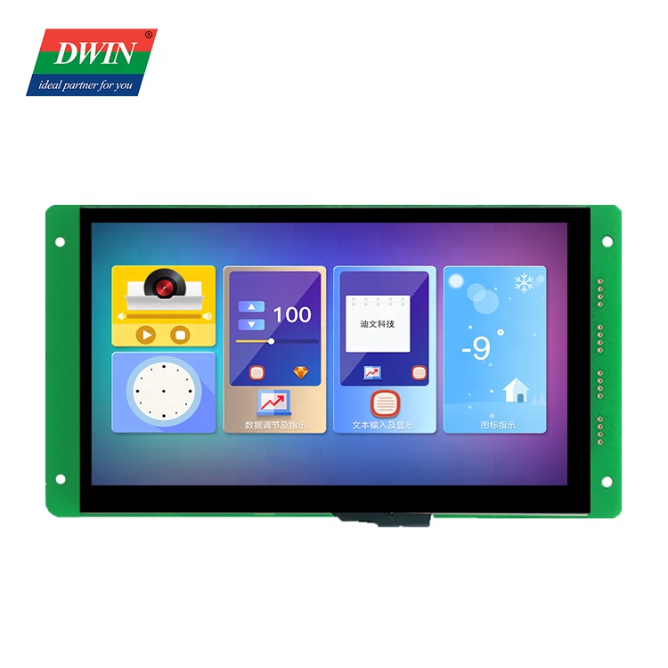 DWIN 7 дюймов, 1024*600 HMI сенсорный экран, 65K цвета, умный ЖК-модуль UART дисплей