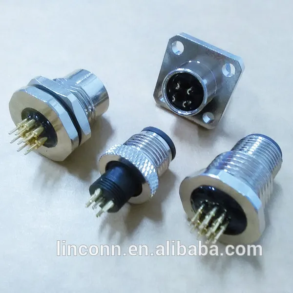 Circular Connector Shenzhen Supplier Circular Connectors For Sensors Panel Mount Jack And Plug M12 Connector